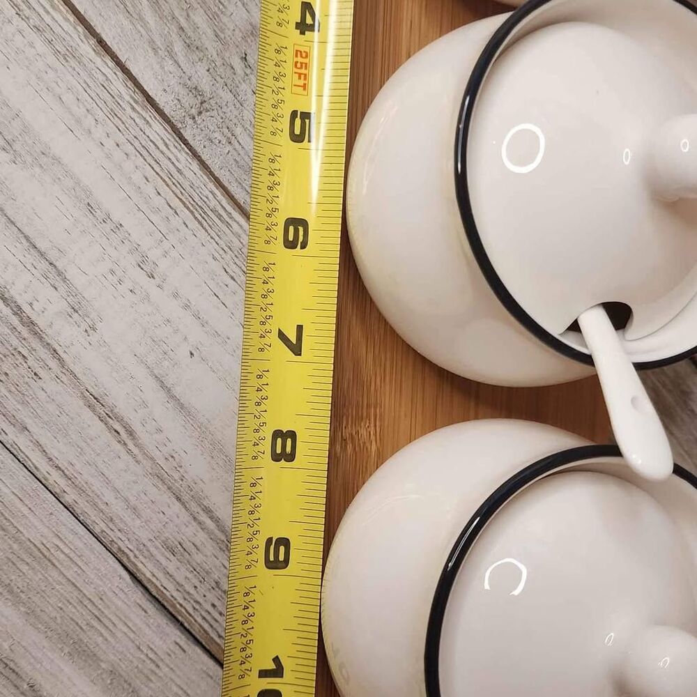 Ceramic condiment set - Picture 3 of 4